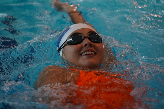 Jimena Leguizamón en nado de espalda