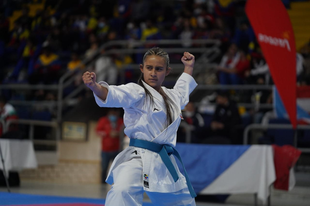 El karate se toma a Bogotá. Karen Forero, figura bogotana en katas. Foto IDRD. 