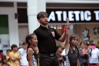 Intercolegiados Distritales de Lucha Olímpica en el centro comercial Paseo Villa del Río