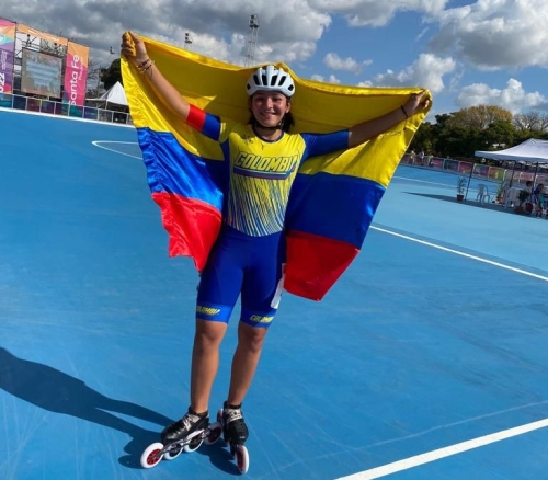 Ana Sofía Ruiz será una de los 35 deportistas de Bogotá que buscará cupo en la Selección  Colombia de Patinaje. Foto cortesía COC.