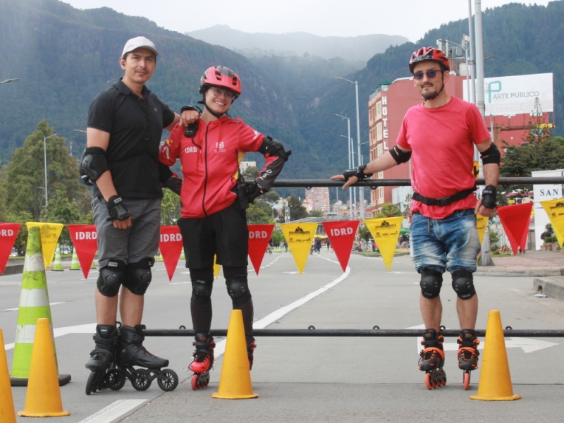 Punto de Ciclovía en Patines