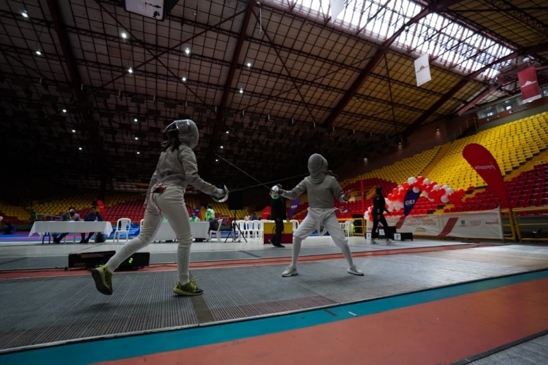 Competencia de esgrima Juegos Distritales de la Juventud